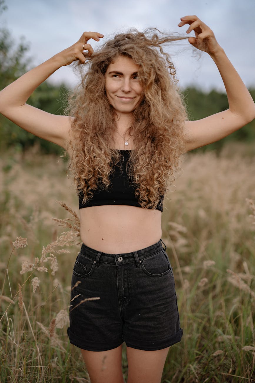 Natürliches Lockenstyling